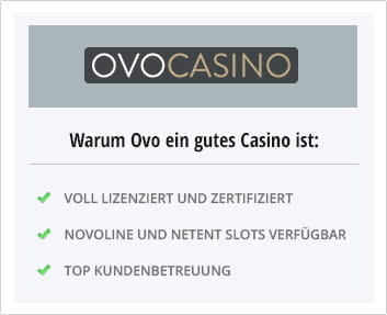 Diese Argumente sprechen für das OVO Casino