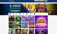 Vorschaubild Europa Casino Webseite