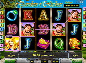 Der Garden of Riches Jackpot Spielautomat von Novoline im Internet