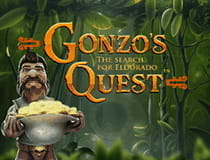 Das Bild zeigt den Spielautomaten Gonzo’s Quest.