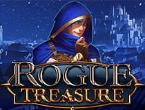 Auf dem Bild erkennt man den Spielautomaten Rogue Treasures.