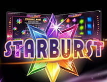 Hier sieht man den Spielautomaten von Starburst.