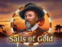 Das Bild zeigt das Logo des Slots Sails of Gold.