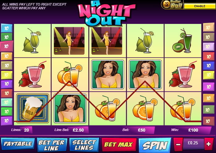 Vorschaubild: Hier mit dem kostenlosen Demospiel A Night Out online spielen