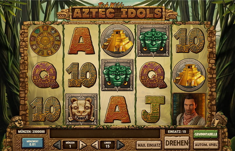 Der Spielablauf des Slots Aztec Idols von Play'n GO.