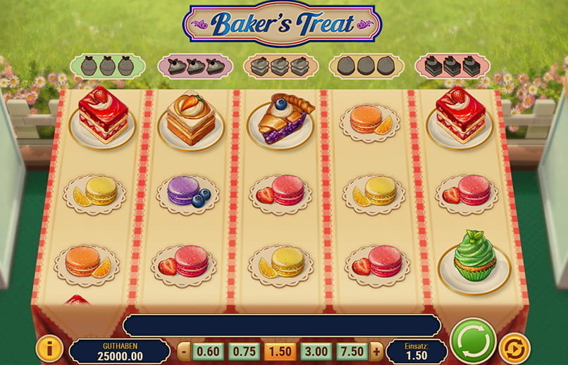 Der Spielablauf des Slots Baker's Treat.