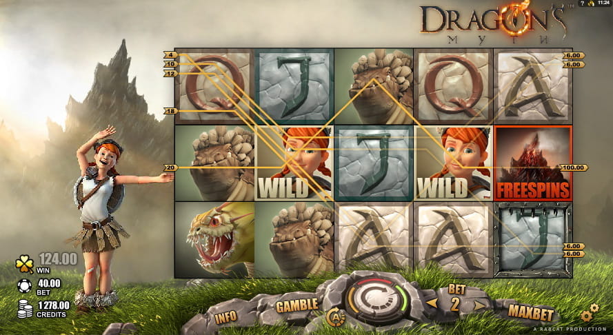 Auf meiner Seite kostenlos Dragon's Myth online spielen
