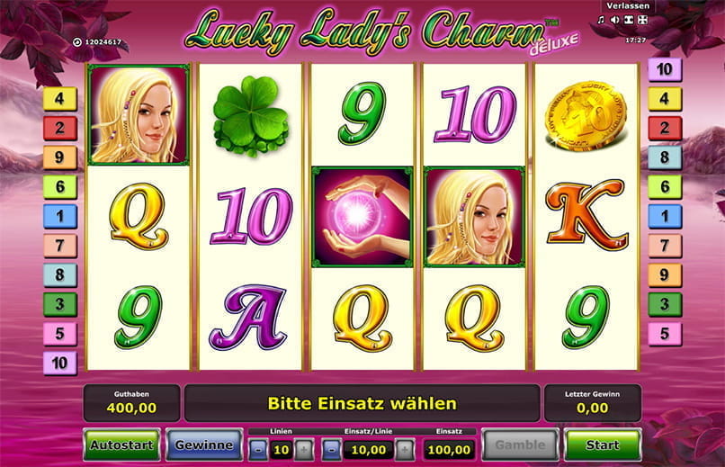 Vorschaubild für den Start des kostenlosen Sofortspiels des Spielautomaten Lucky Ladys Charm deluxe