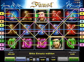 Alle Gewinnlinien des Faust Online Slots