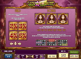Vorschaubild Features Lucky Lady Slot