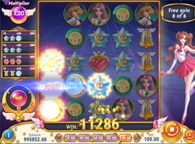 Hier siehst du eine hohe Gewinnkombination die bei dem Moon Princess Slot erzielt wurde.