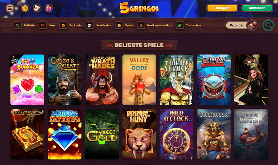 5Gringos Erfahrungen: Bonus, Online Spiele & App im Test