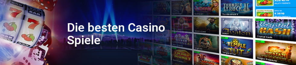 Das Bild zeigt eine große Auswahl an klassischen Casinospielen verschiedener Hersteller.