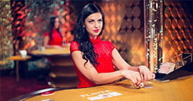 Der Live Casino Bereich des Boom Casinos.