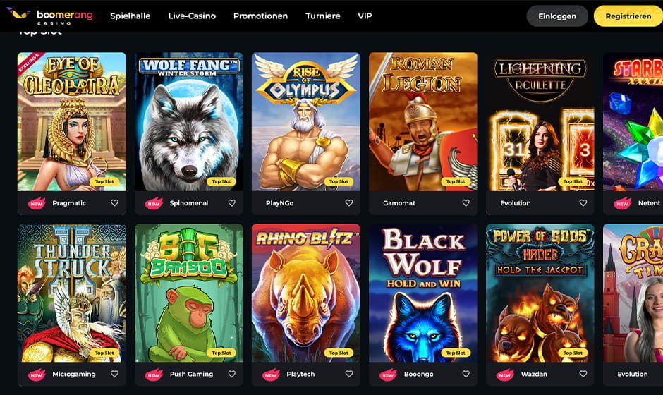 Top Boomerang Erfahrungen beim ausführlichen Online Casino Test