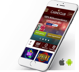 Das Bild zeigt das mobile CasinoClub Casino.