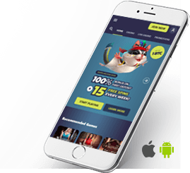 Ein Smartphone mit der mobilen Ansicht des Casinoin Casinos.