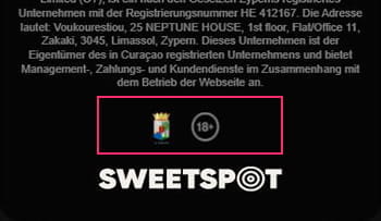 Das Logo der Glücksspielbehörde in Curaçao sowie das 18+ Logo.