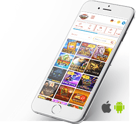 Die mobile ComboSlots Webseite für iOS und Android Browser.