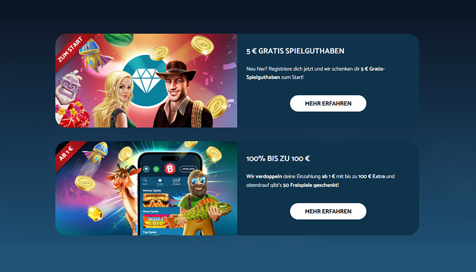 Die Bonus Angebote bei CrazyBuzzer.