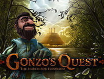 Ein Bild zeigt das Logo des Spielautomaten “Gonzo’s Quest.”