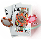 Das Bild zeigt ein Paar Blackjack Karten
