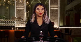 Ein Roulette Tisch mit Live Dealer von NetEnt Vulkan Vegas.