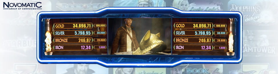 Die vier Gewinnstufen des Book of Ra Linked Jackpot Spielautomaten