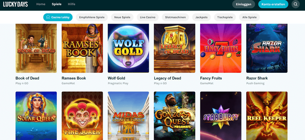 Lucky Days Casino Erfahrungen 🎰 Spiele & Fairness im Test