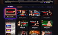 Der Live Dealer Bereich verfügt über eine große Auswahl an Spielen.