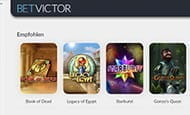 Startseite von BetVictor.