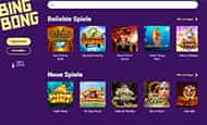 Einige der Online Slots von BingBong.