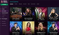 Die Startseite des Boom Casinos mit allen wissenswerten Infos auf einem Blick.