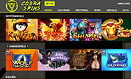 Die CobraSpins Startseite bietet euch Spiele aus verschiedenen Kategorien.