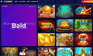 Eine Auswahl der Video Slots im CosmicSlot.