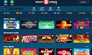 Die Spielauswahl von CrazyBuzzer.