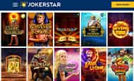 Einige der Online Spielautomaten von Jokerstar.