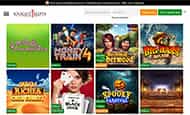 Die gesamte Spielauswahl der KnightSlots Spielhalle.