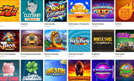 Das Sortiment an Spielen im Mason Slots Spielothek.