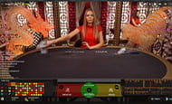 Der Dragon Tiger Tisch im Mobilebet Live Spielothek.