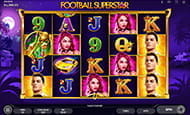 Der Startbildschirm vom Online Spielautomat Football Superstar bei Mr Bet.