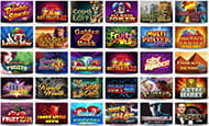 Eine Übersicht über die Spielauswahl im Omni Slots Spielothek. 