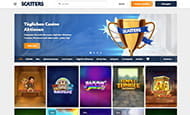 Das Scatters Spielothek mit einigen der populären Spiele.