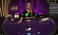 Der Tisch von ONE Blackjack im Live Spielothek von Sons of Slots.