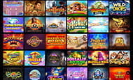 Die Ansicht von einigen Online Slots im Sons of Slots Spielothek.