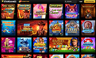 Ein Teil der Spielauswahl bei StarGames.