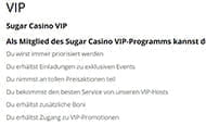 Das VIP-Programm im SugarSpielothek.