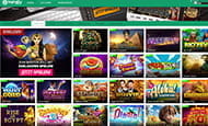Ein Screenshot zeigt eine Übersichjt von Spielaoutomaten-Titeln auf der Webseite des Toptally Spielotheken.