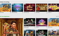 Vorschaubild mit der Slot Spielauswahl bei Unibet.