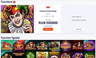 Der Turnier Bereich in der V.Vegas Spielothek.